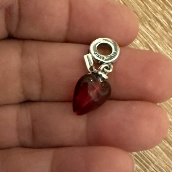 Pandora Silver and Red Heart Charm - Picture 9 of 10